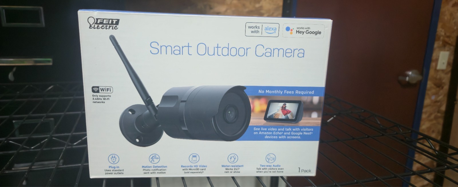 New Feit Smart Home Plug-in Outdoor Smart-Enabled Security Camera