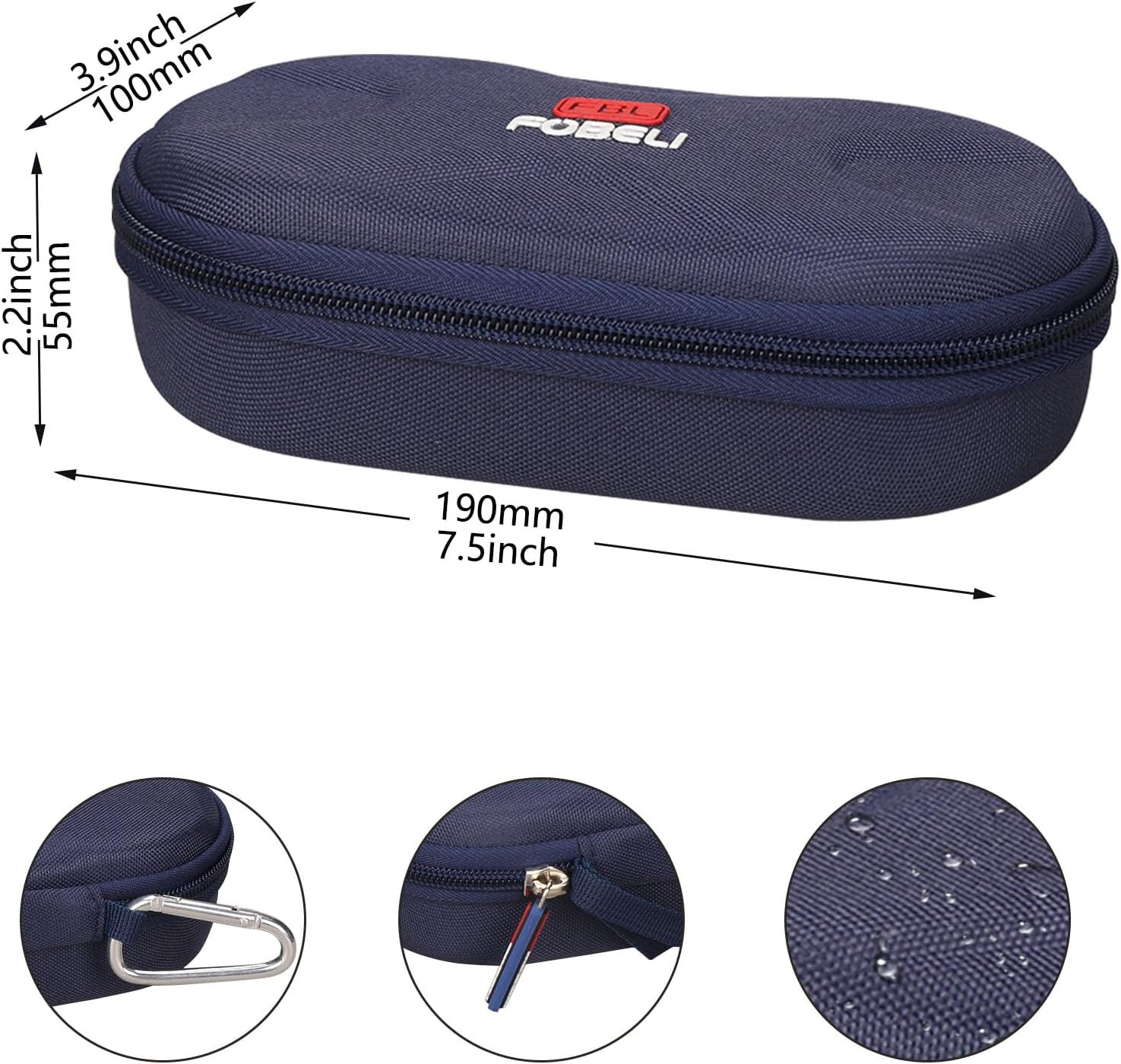 Carrying Case Compatible with Blue Tees Golf Player Go Compact GPS Speaker, Mesh