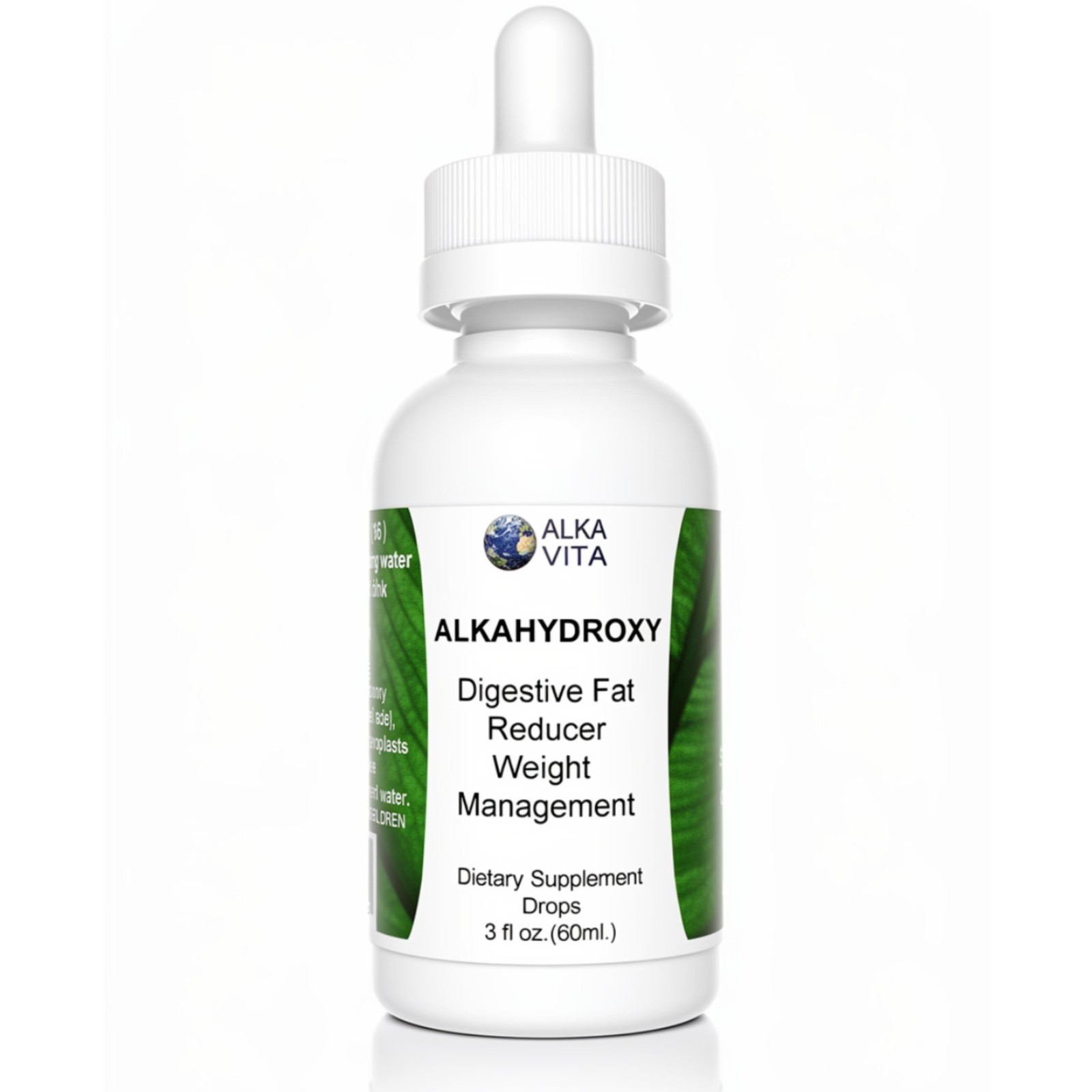 Weight Management Digestive Fat Reducer Alkahydroxy Drops 2 fl oz By ALKA VITA