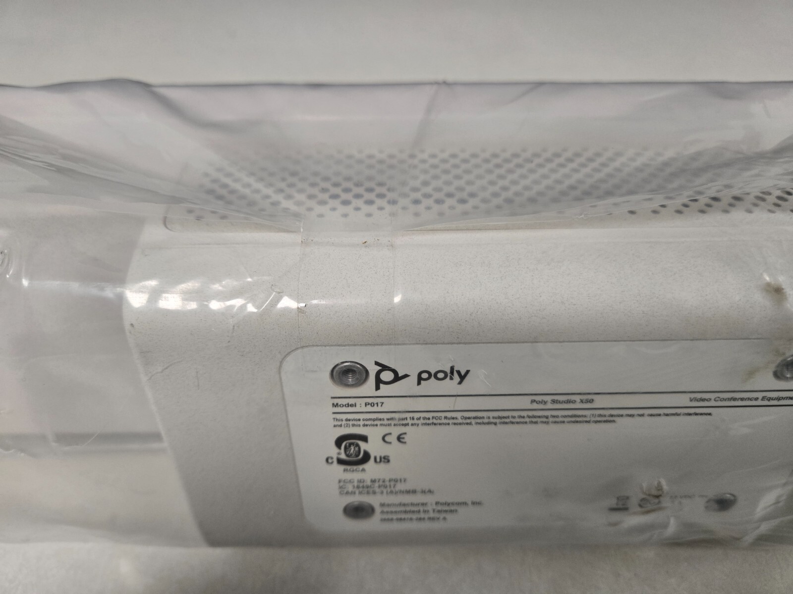 Polycom Poly Studio X50 (P017) Video Conferencing System Bar for Group Meetings