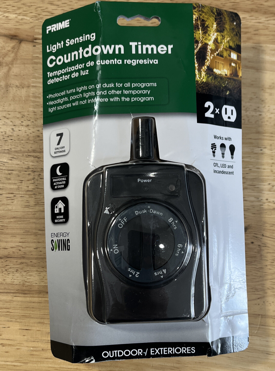 Brand New Prime Light Sensing Countdown Outdoor Timer Prime Energy Saving