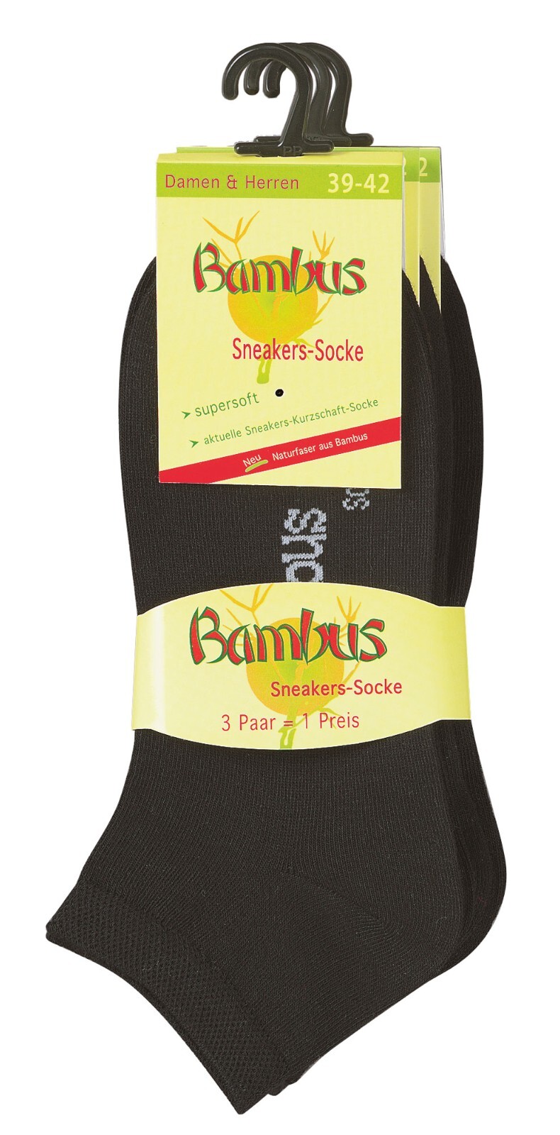 3-15 pairs bamboo viscose trainer socks up to size 54 women men hand-linked