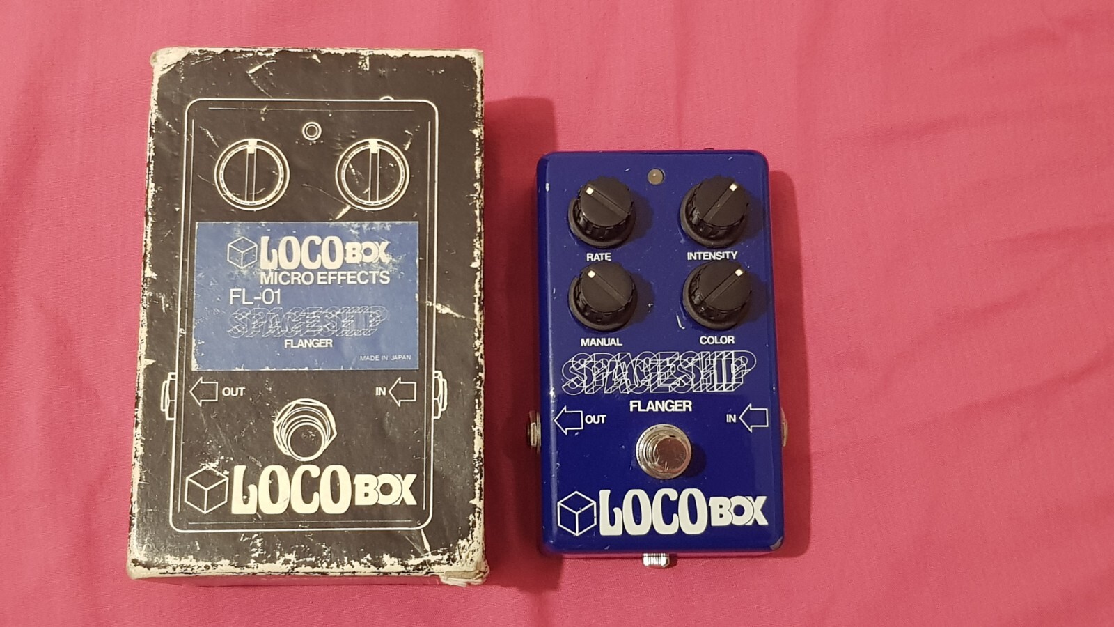 Loco Box Locobox FL-01 Spaceship Flanger Pedal 1980's Made In Japan - Very Rare