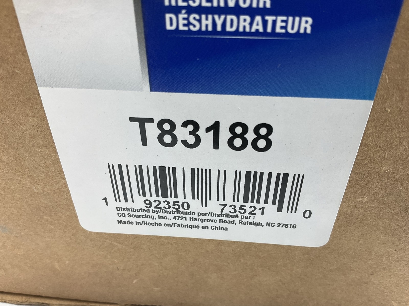 Carquest T83188 A/C Receiver Drier / Desiccant Element