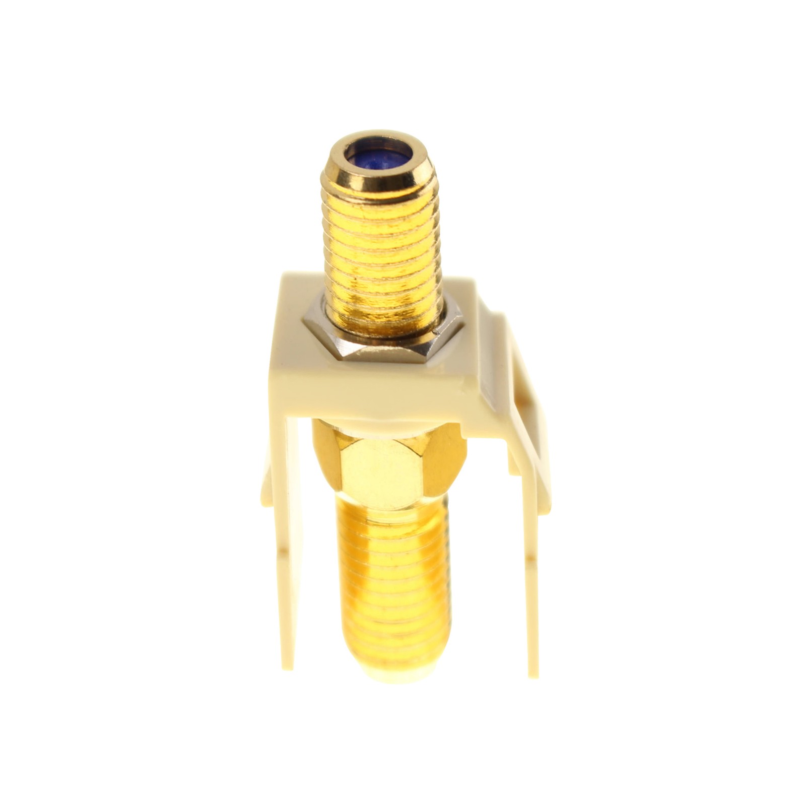 LEGRAND ON-Q 364297-03 ANYPORT SELF TERMINATING F CONNECTOR, CABLE JACK, IVORY