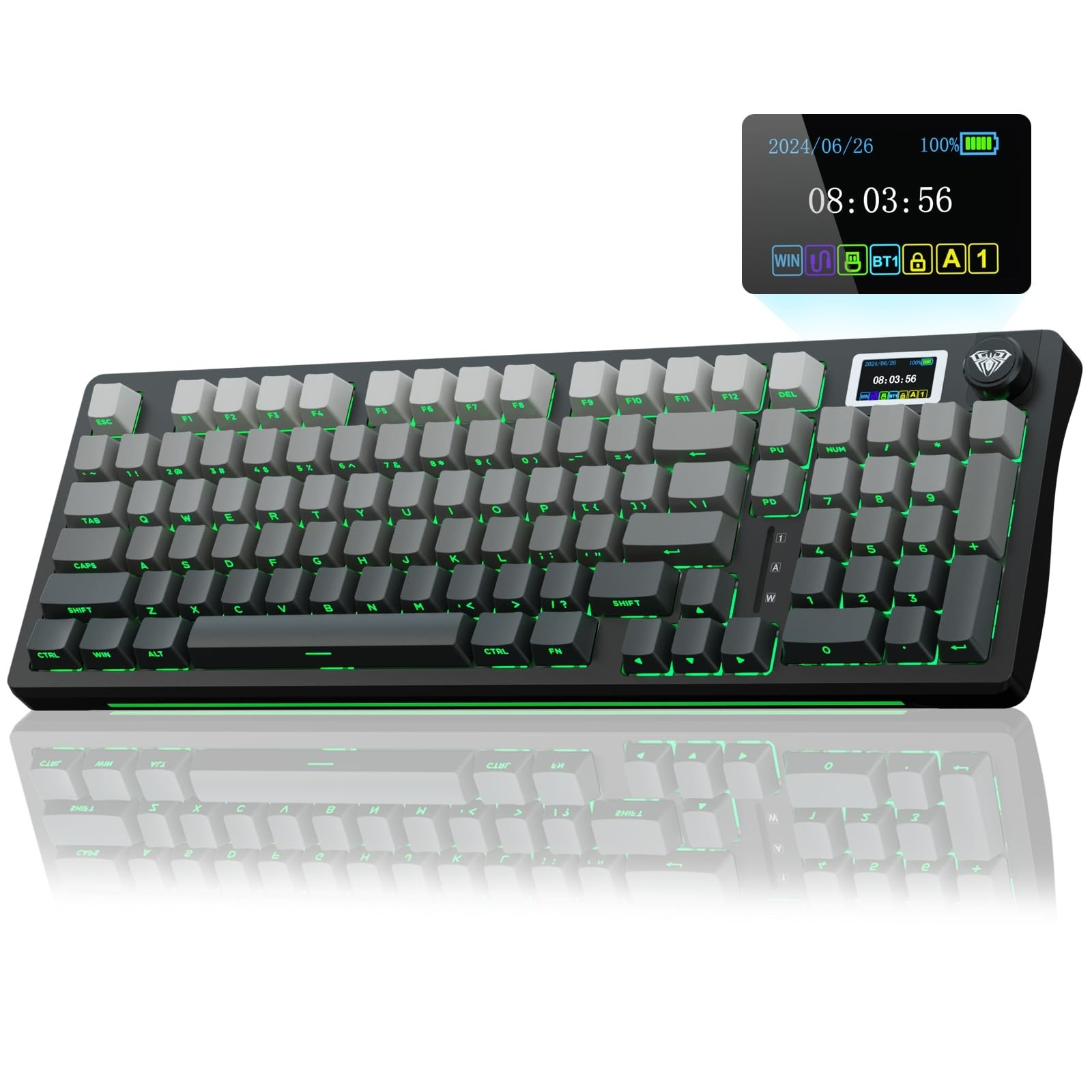 AULA S98 Pro Wireless Mechanical Keyboard w/ LEOBOG Greywood V3 Switches