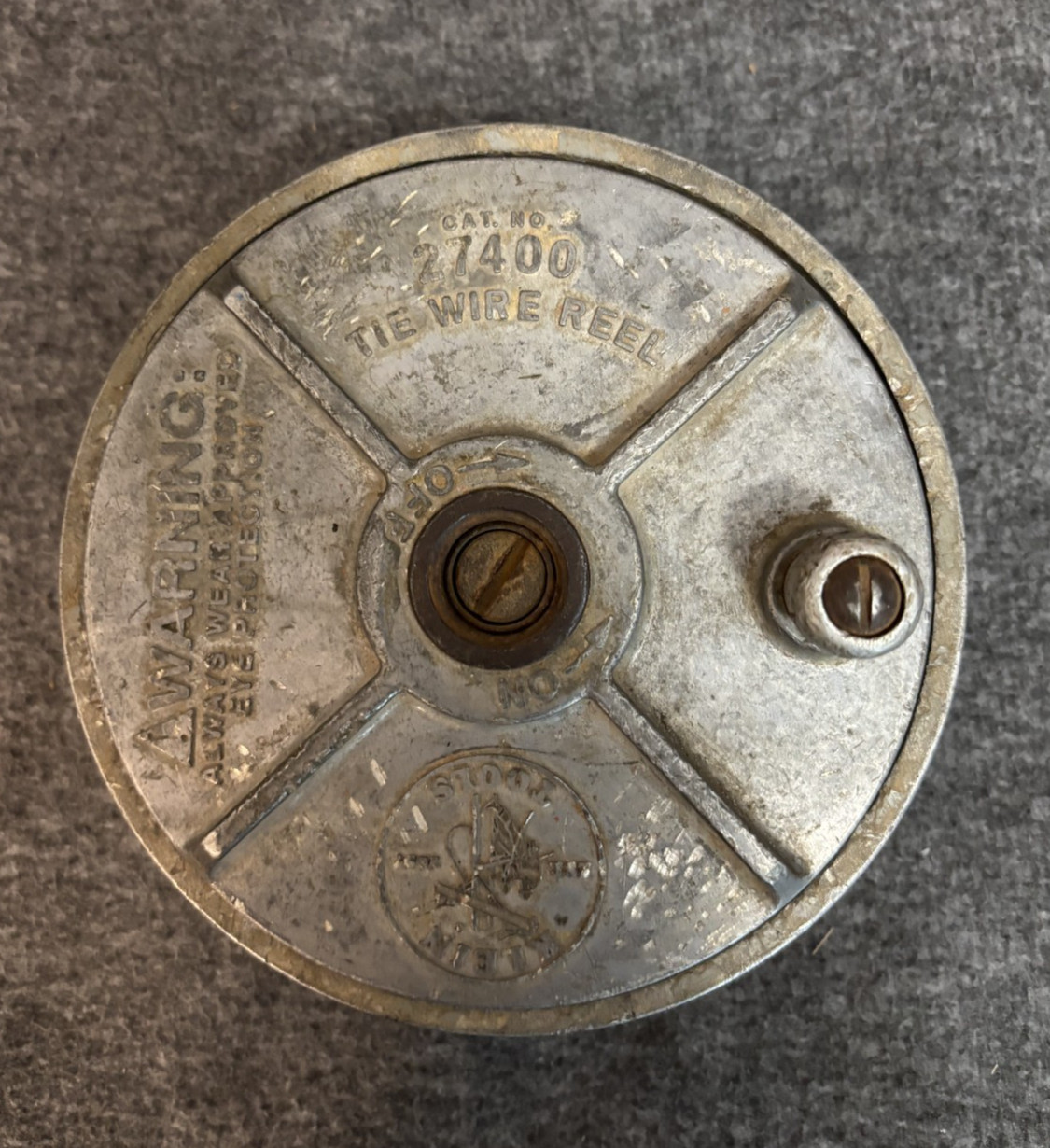 Klein Tools Tie Wire Reel - Lightweight Aluminum model 27400 - used