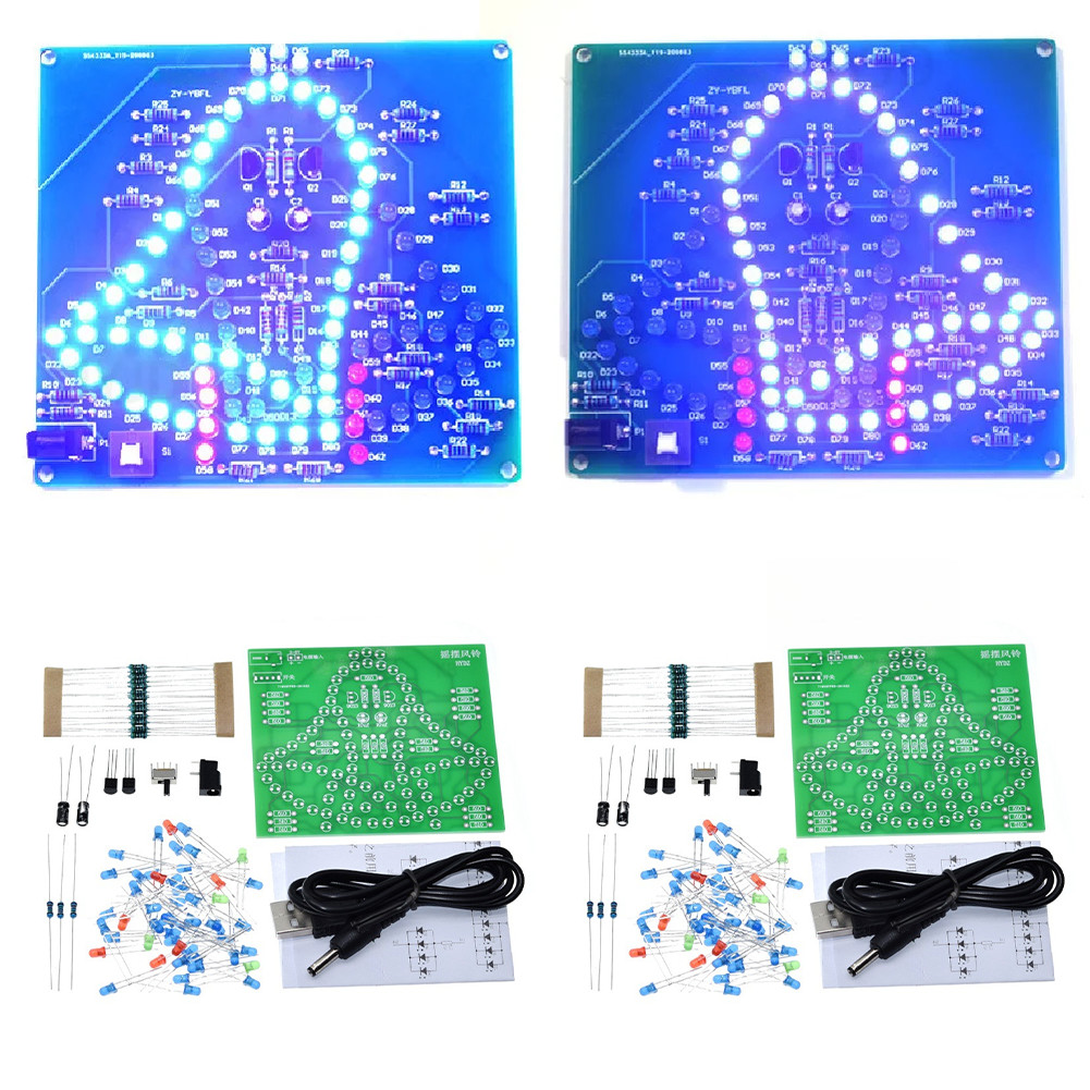 2PCS LED Swinging Chime Module Kit Electronic DIY Project for Beginners