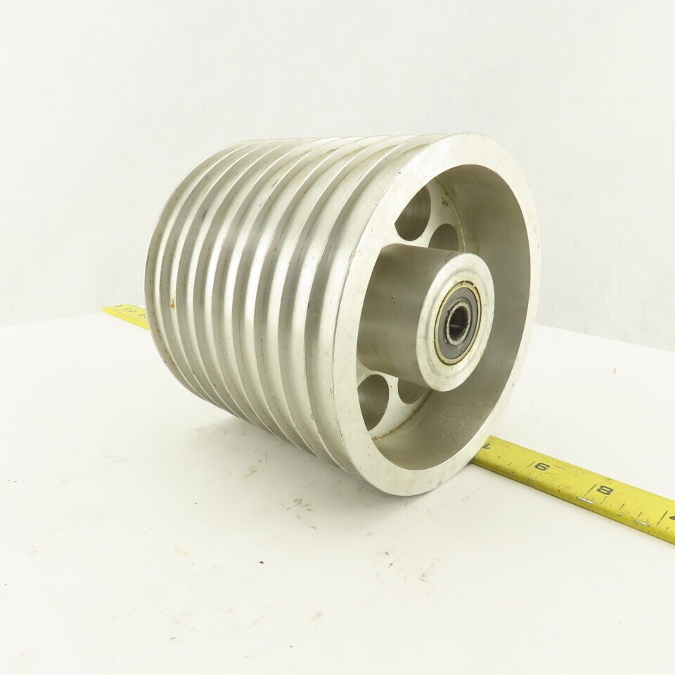 5-1/4" x 4-3/8" 9 Groove Textile Paper Strip Material Separating Sheave