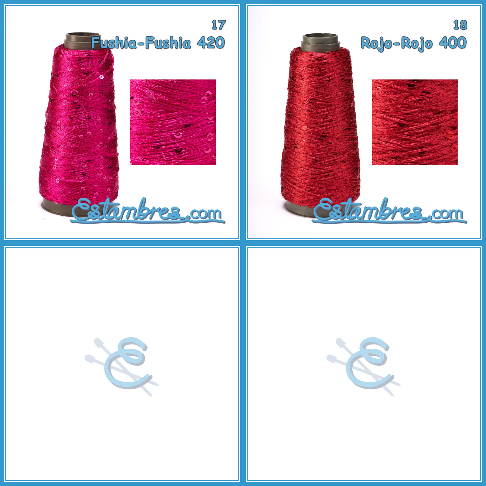 LENTEJUELA [Cone 50grs] - Fine Sequin Shiny Thread for Crafts