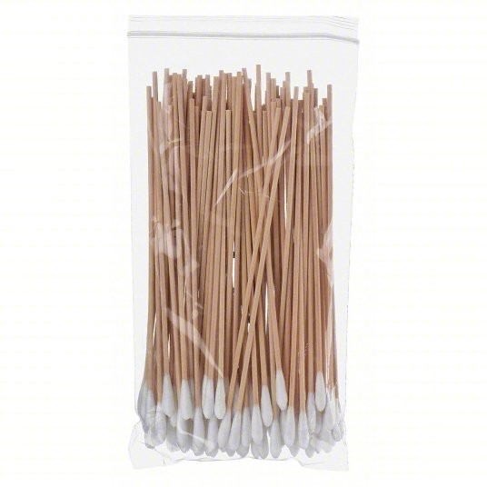 Cotton Tip Applicator Non-Sterile, 6"  Wood, Single, 100 PK Case of 250pks
