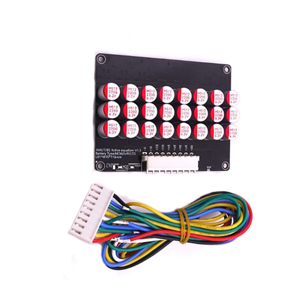 8S Capacitive Active-Balancer Equaliser Board Li-ion NCM/LEP/LTO Battery Type