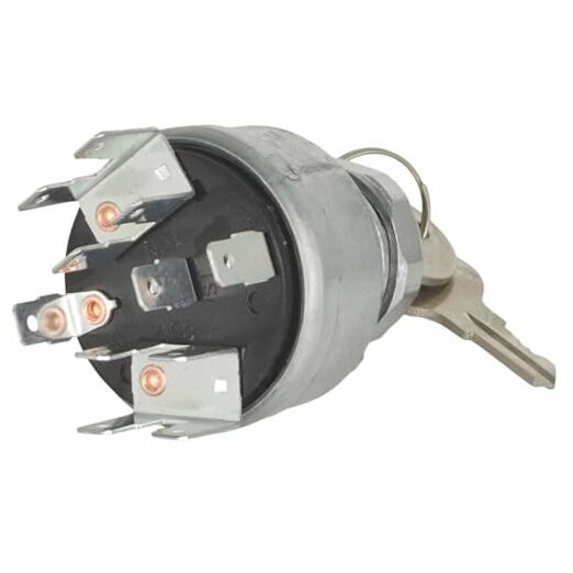 31-114 Ignition Switch w/ 2 Keys Compatible with Pollak 31-114P 4 Position 12V
