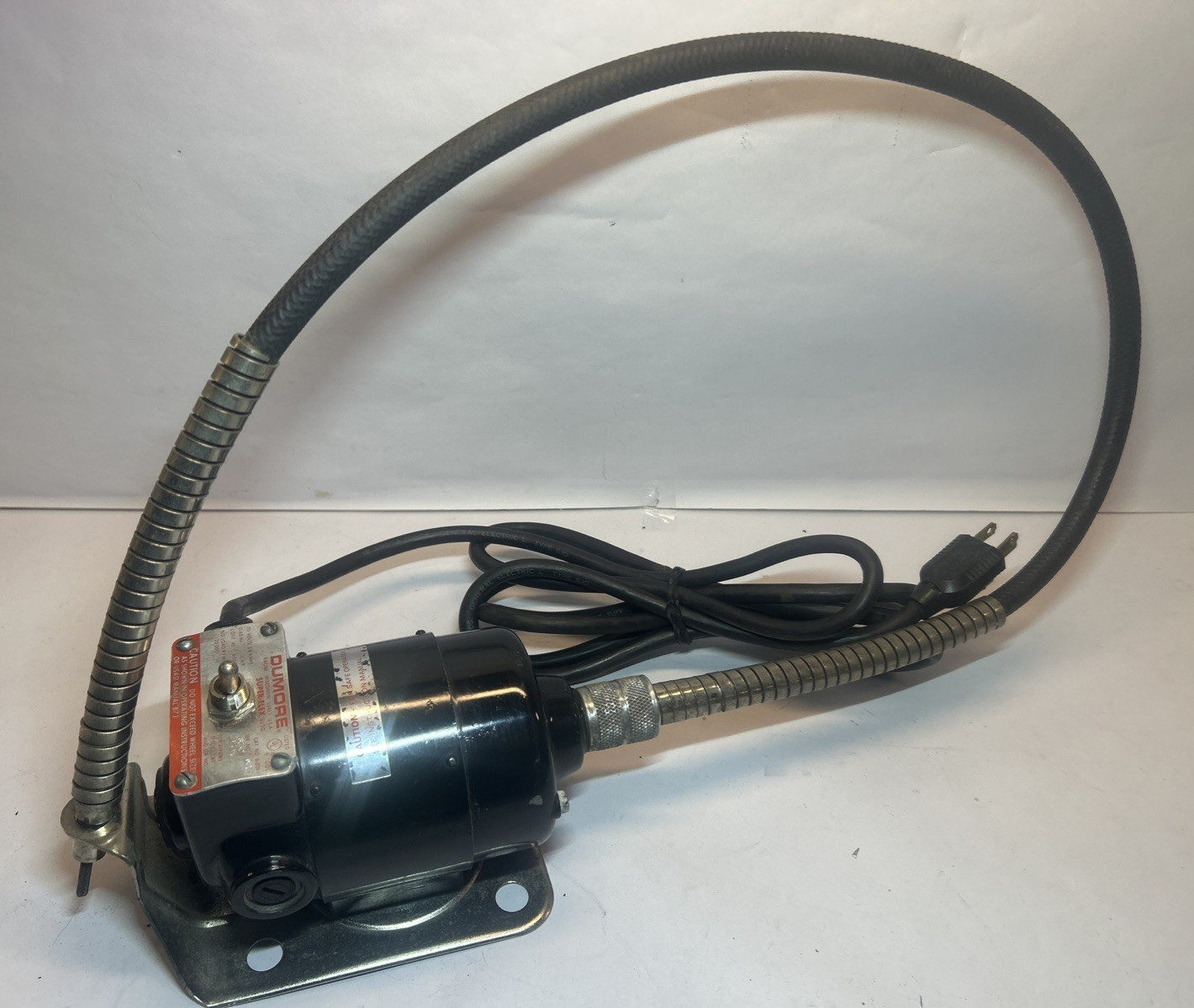 Dumore Super-Flex Flexible Shaft Grinder Motor Tool  Cat. No. 6-021 *SEE VIDEO*