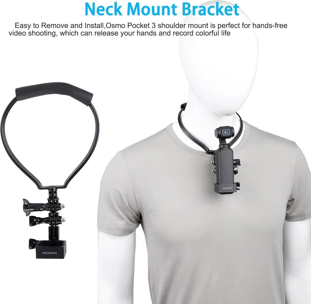 4in1 DJI Osmo Pocket 4 3 Accessories Kit,Chest Mount Harness,Neck Holder,Head...