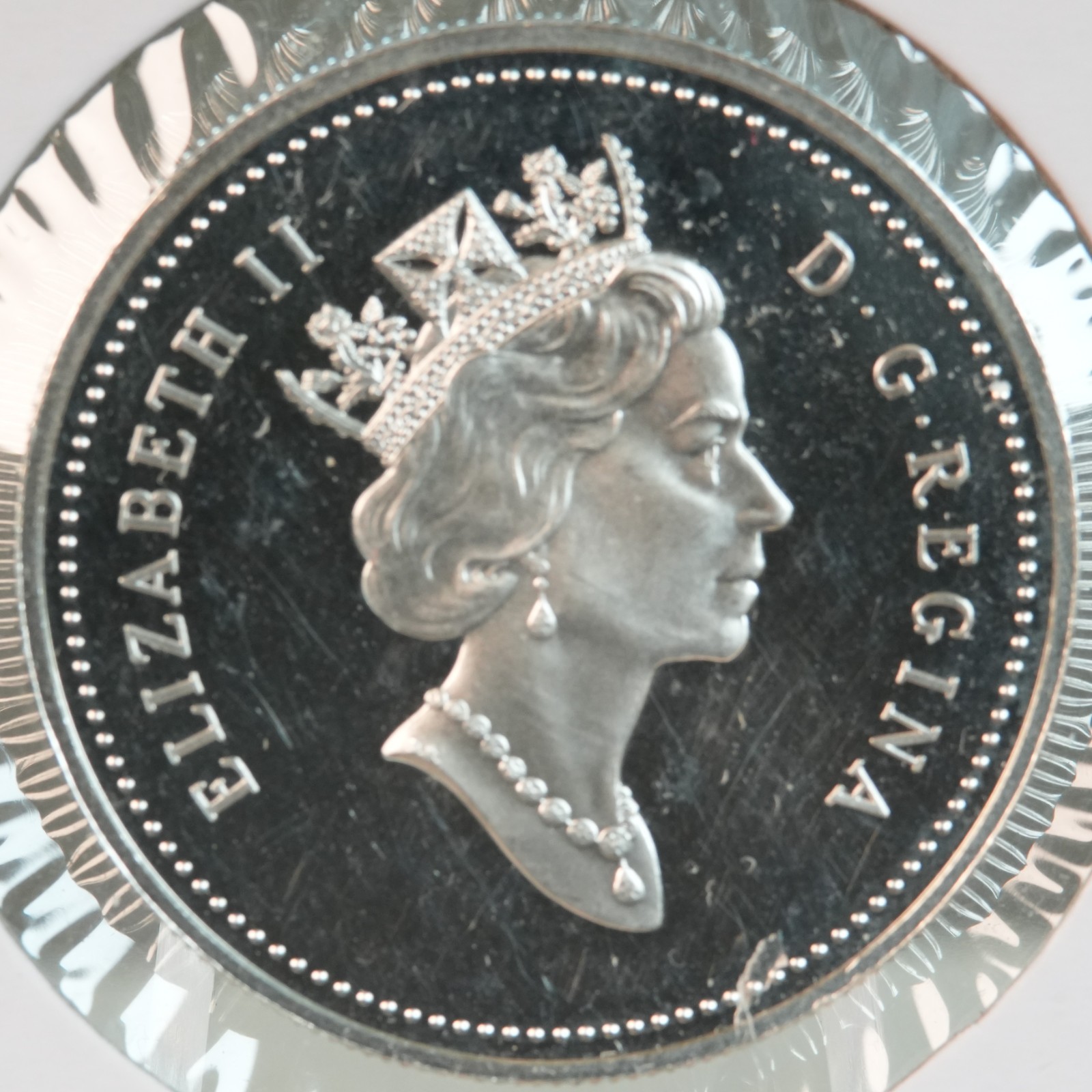 Canada 1998 Proof Silver dollar, RCMP, .7487 oz silver