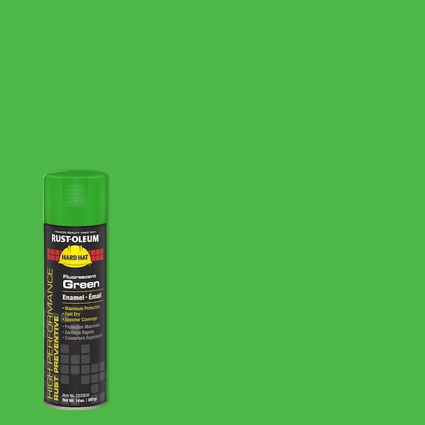Rust-Oleum 2233838 Rust Preventative Spray Paint, Fluorescent Green,