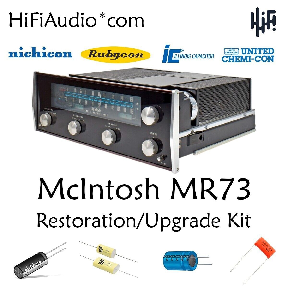 McIntosh MR73 tuner restoration recap repair upgrade rebuild kit capacitor