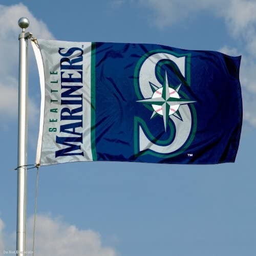 Seattle Mariners Flag Large 3x5 Banner Logo Baseball MLB FREE SHIPPING
