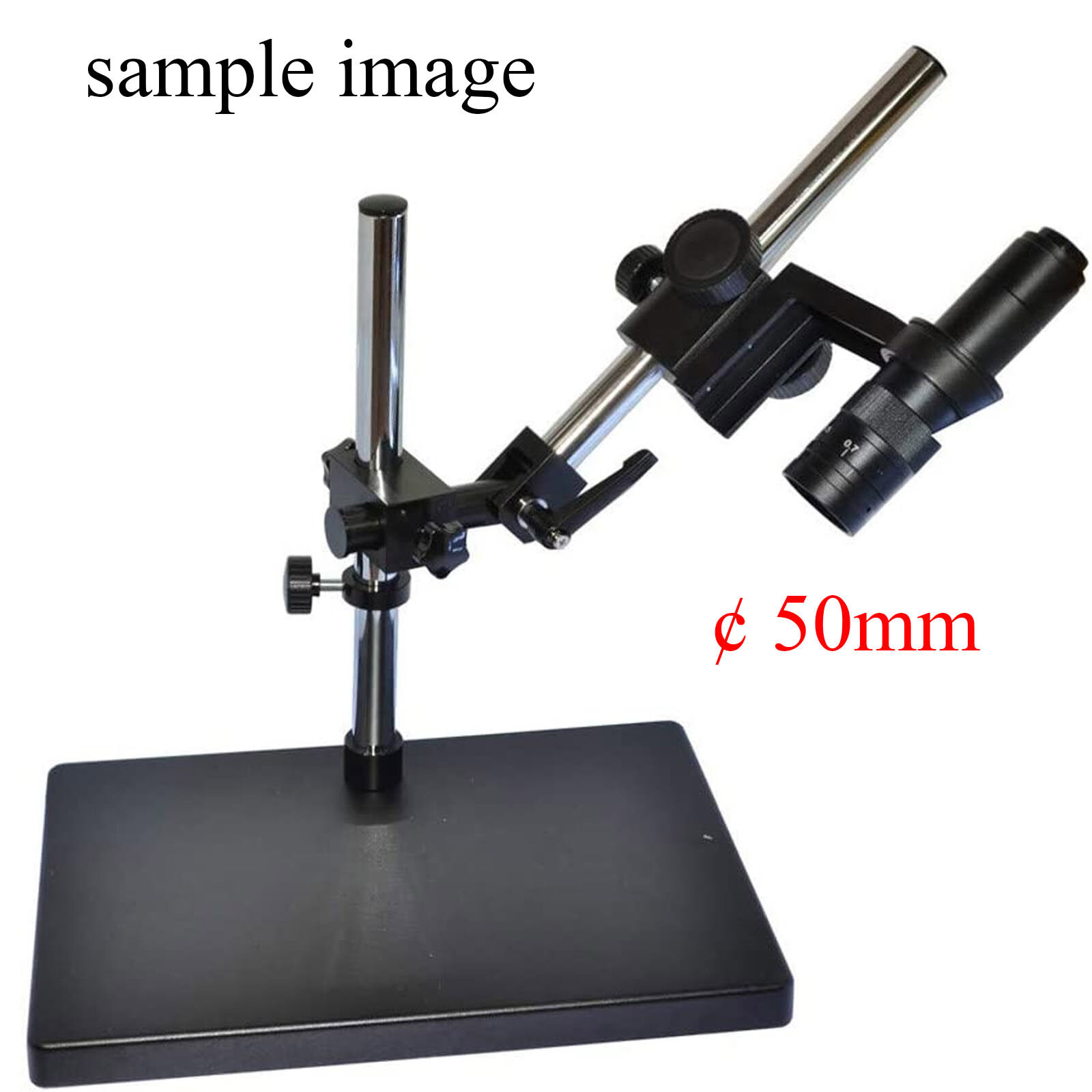 Heavy Boom Stereo Metal Table Stand Universal Large Platform Microscope Holder