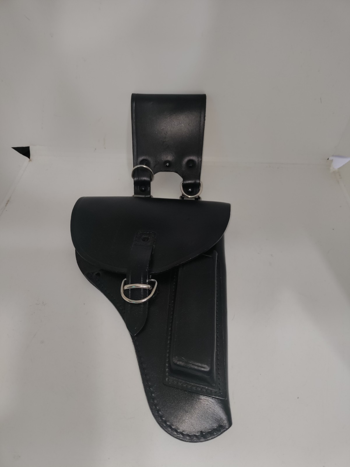 Italian Police black leather pistol holster polizia Beretta Pre-owned