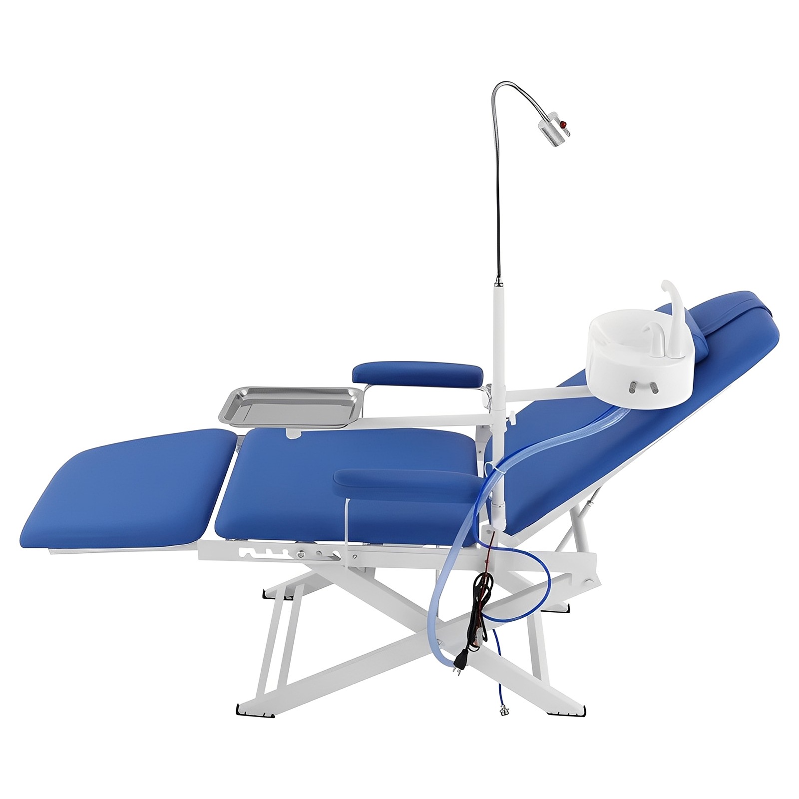 Portable Dental Chair Pu Leather Mobile Folding Chair With LED Light pr