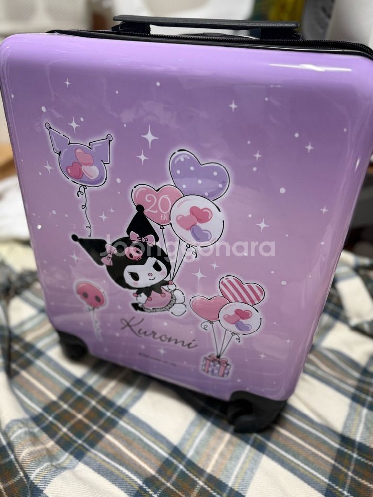Sanrio Kuromi 18 in Luggage Carrier Suitcase Ready Bag 20th Anniversary