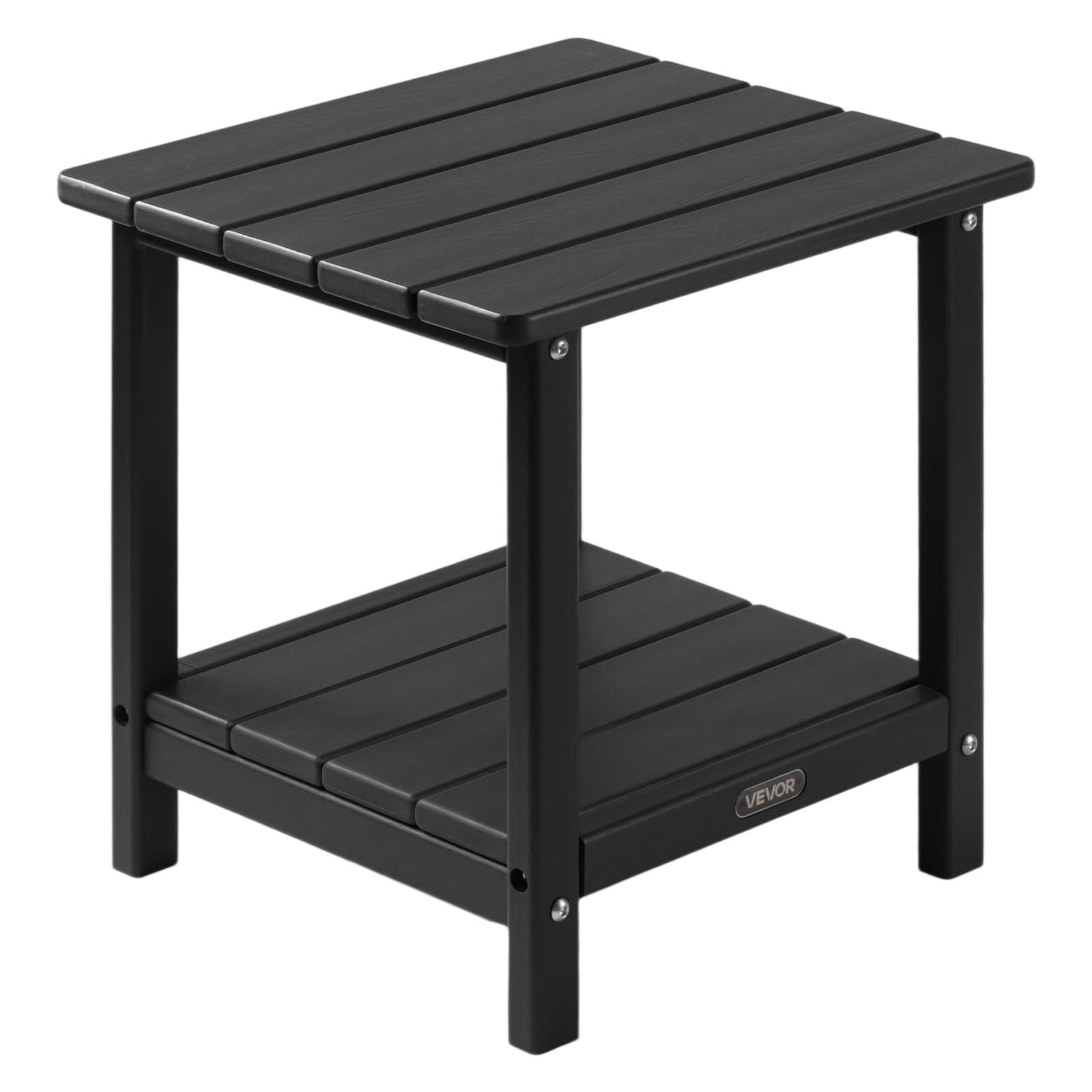 Vevor Outdoor Side Table 17.72W X 14.96D X 17.32H Inch Double Layer Hdpe