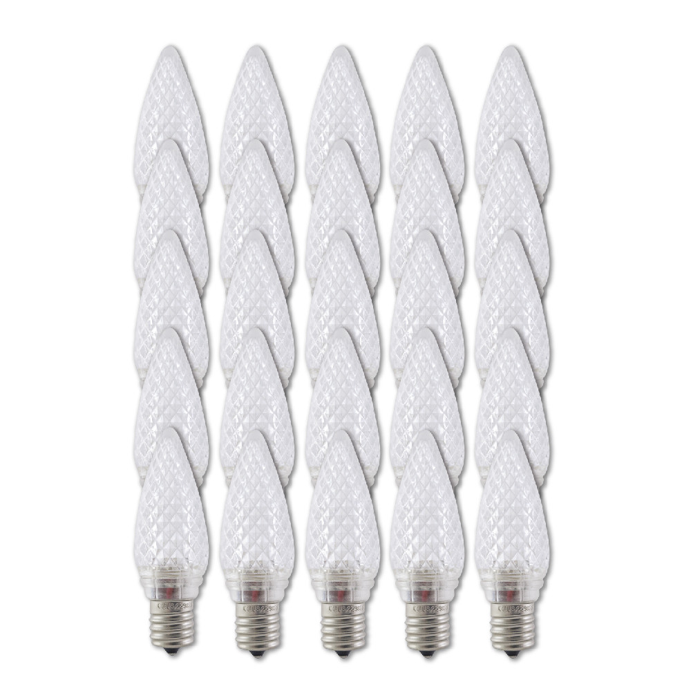 Aurio Lighting C9 LED Christmas Retrofit Lights E17 Base 25 Pack