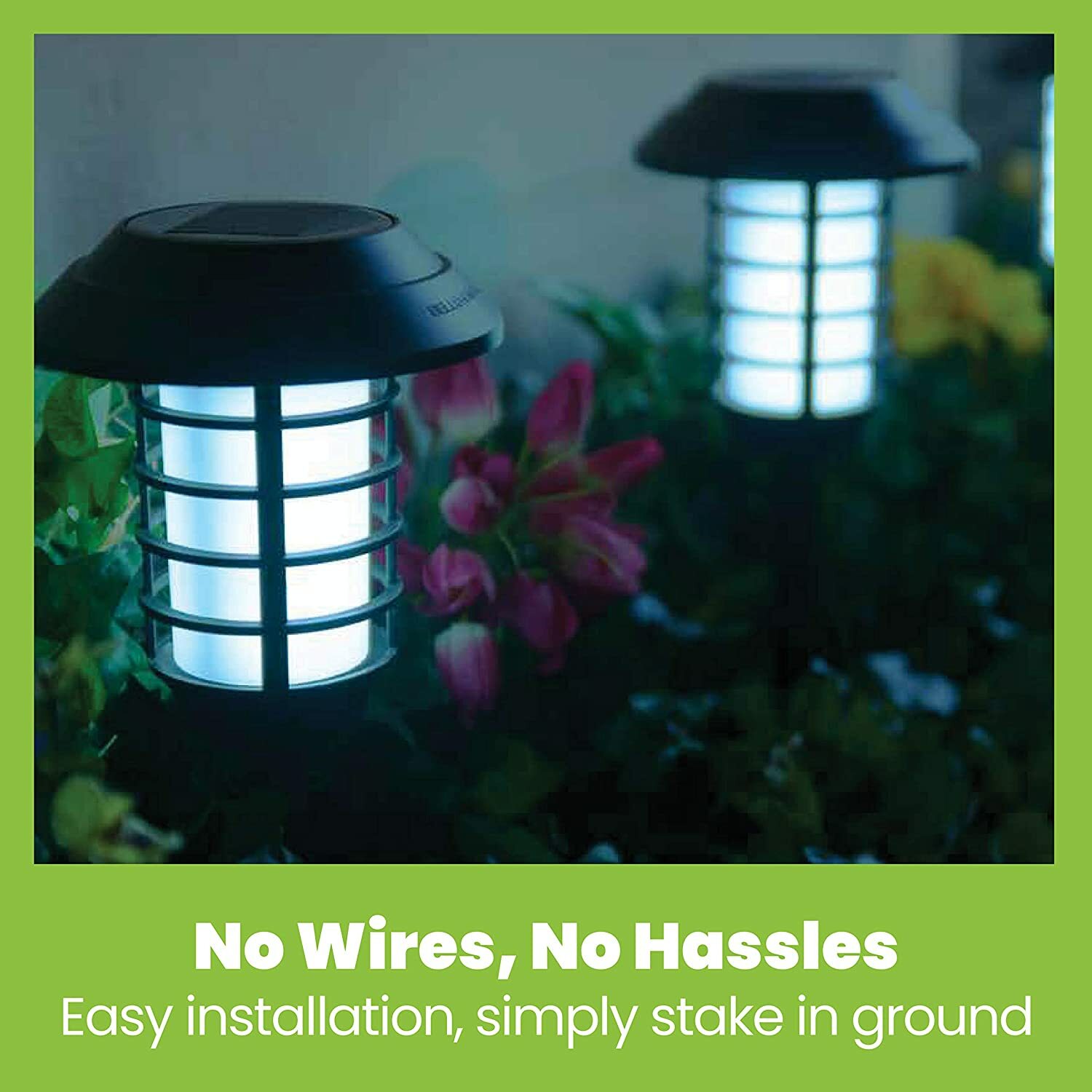 Bell + Howell Outdoor Solar Powered 2-in-1 Pathway and Garden Lights - 4 Pack