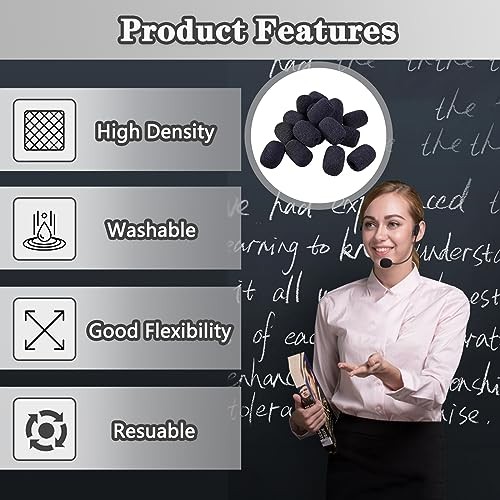 Headset Microphone Covers Foam, Lapel Headset Microphone Windscreen Sponge 5pcs