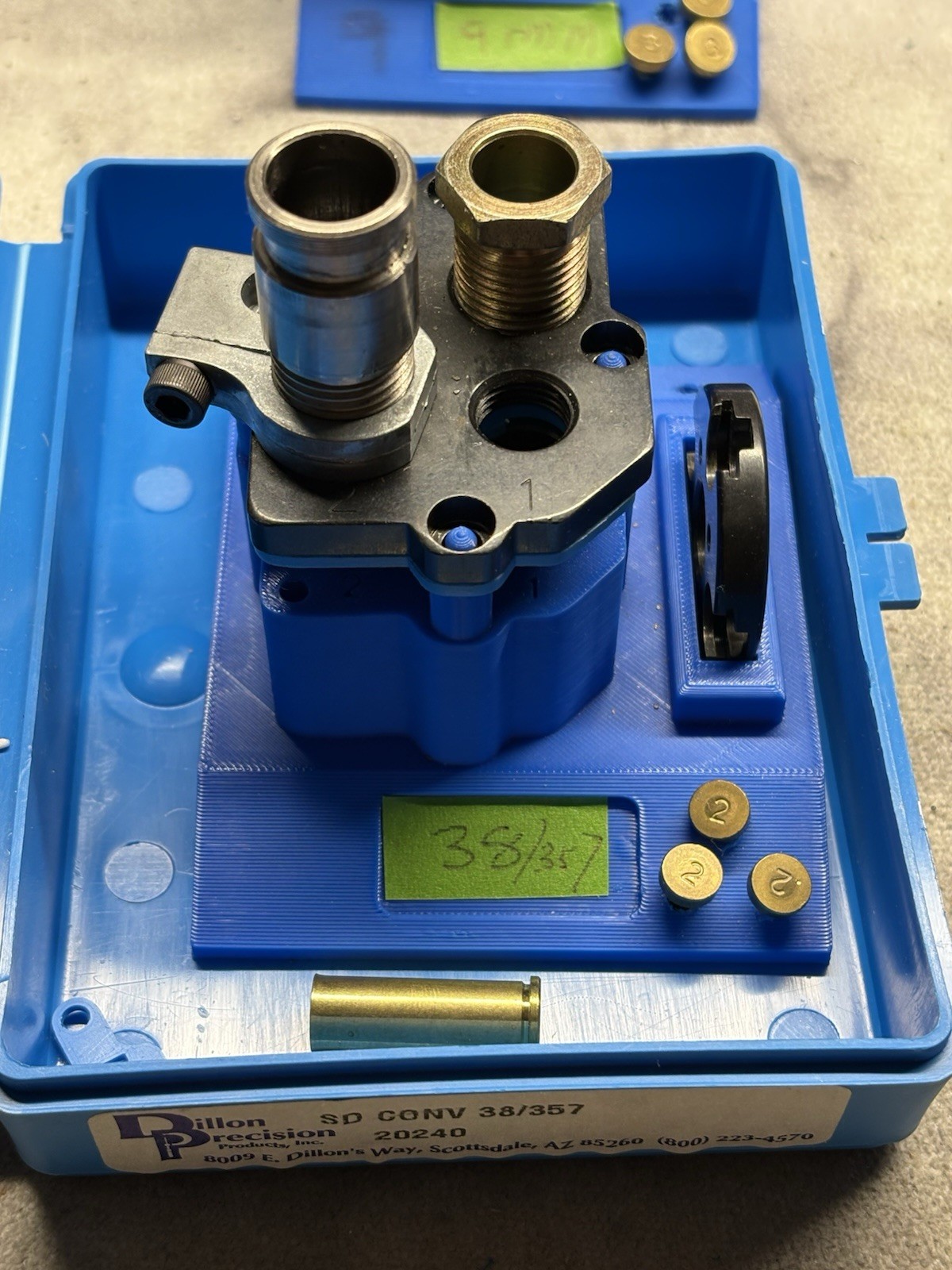 Dillion Square B 38/357 Dies with Tool Head