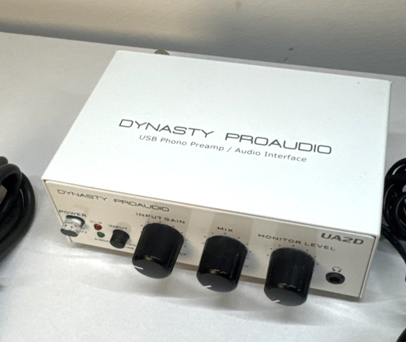 Dynasty ProAudio USB Phono Preamp/Audio Interface A/D RIAA Moving Magnet UA2D