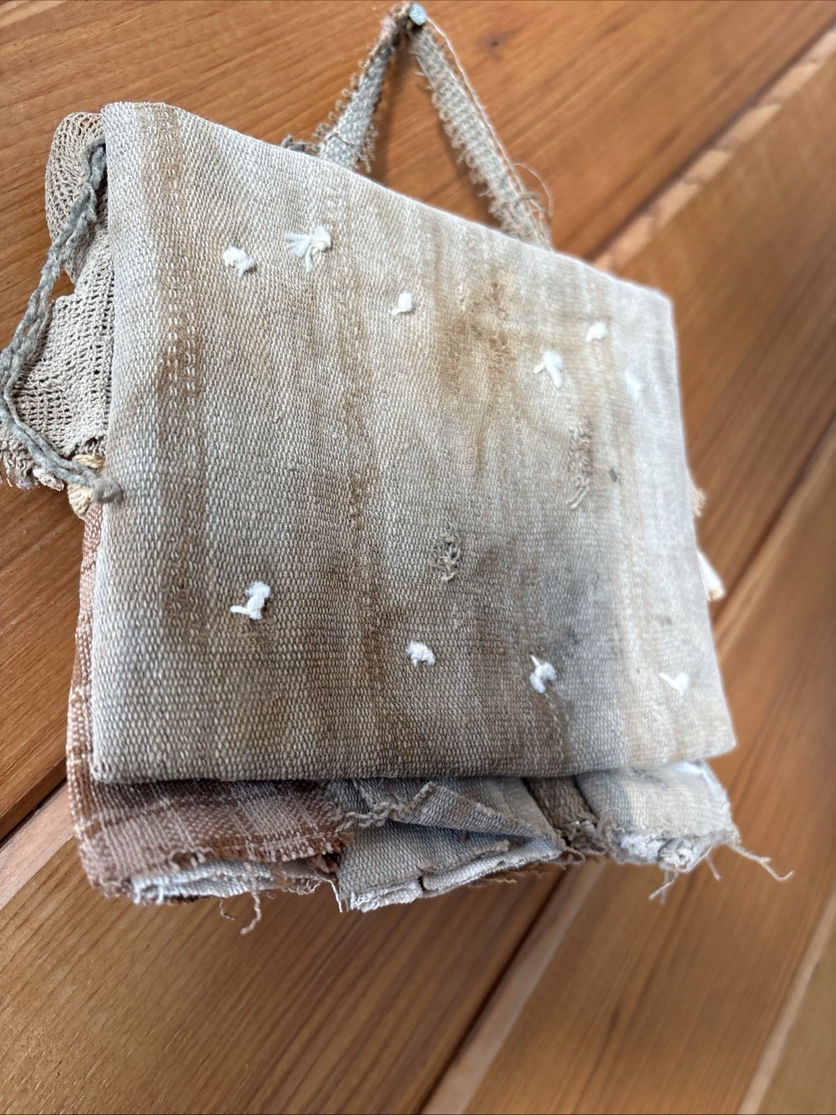 Vintage Peruvian Burial Dolls Chancay Hanging Handmade Fabric