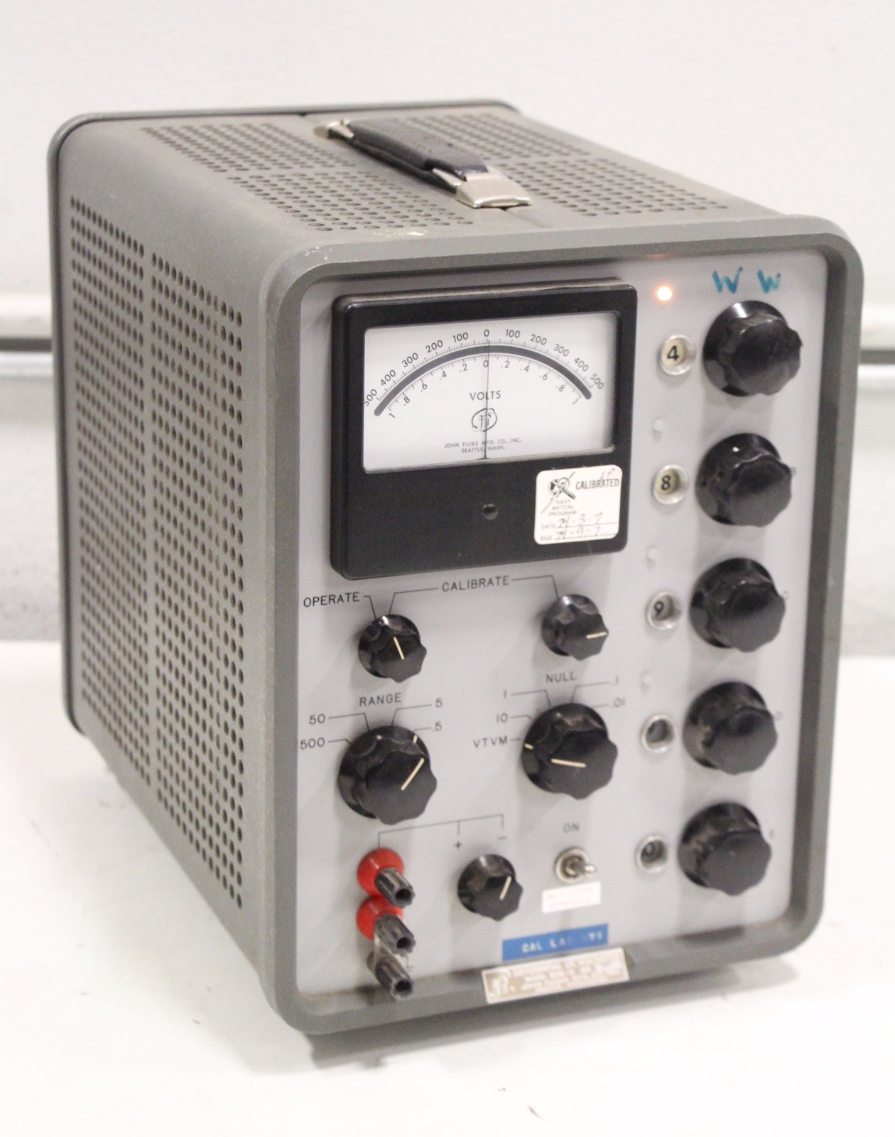 John Fluke 801B/G Differential DC Voltmeter 597