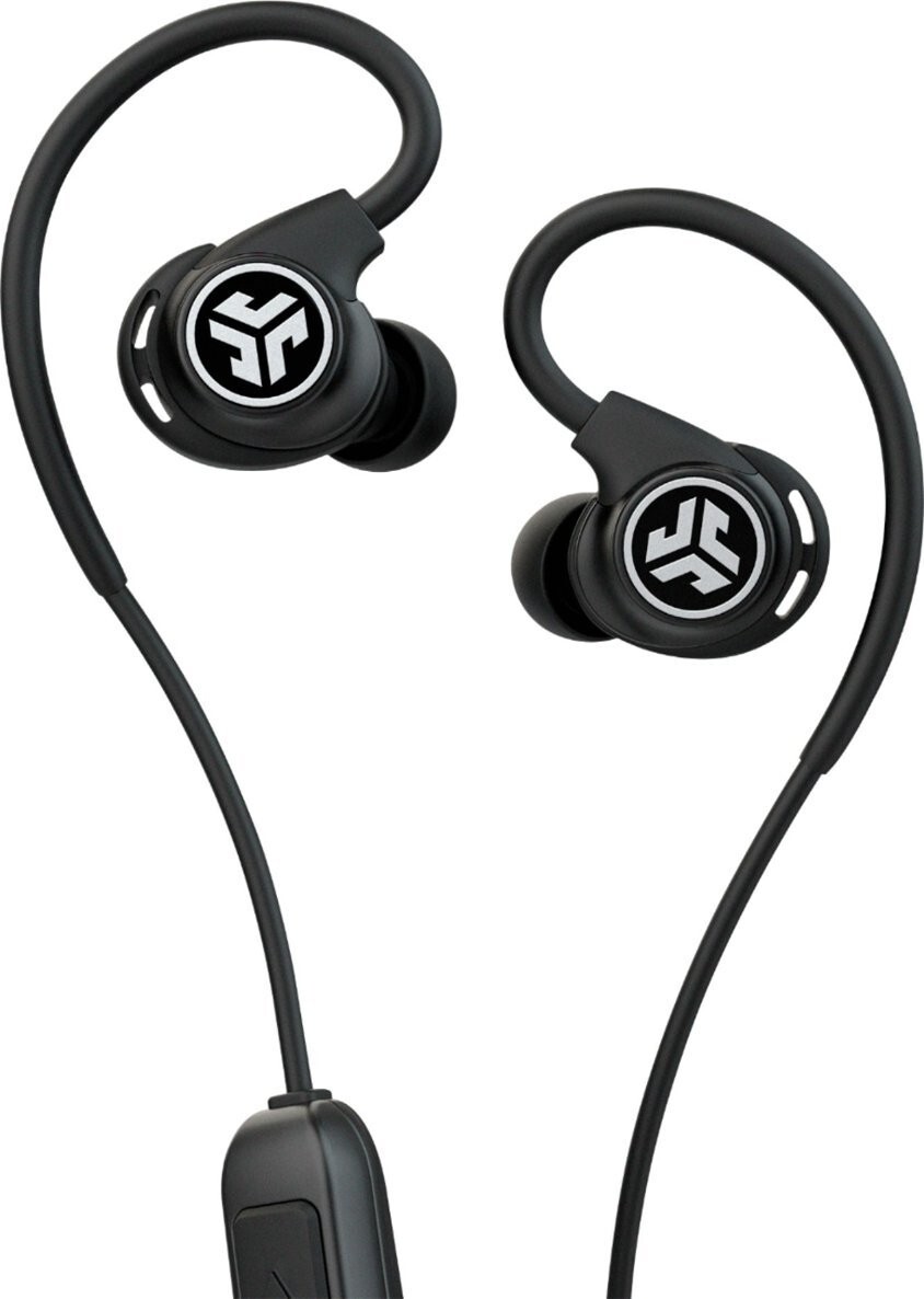 JLab Fit Sport Fitness Earbuds Wireless In Ear Headphones Black Buds Bluetooth