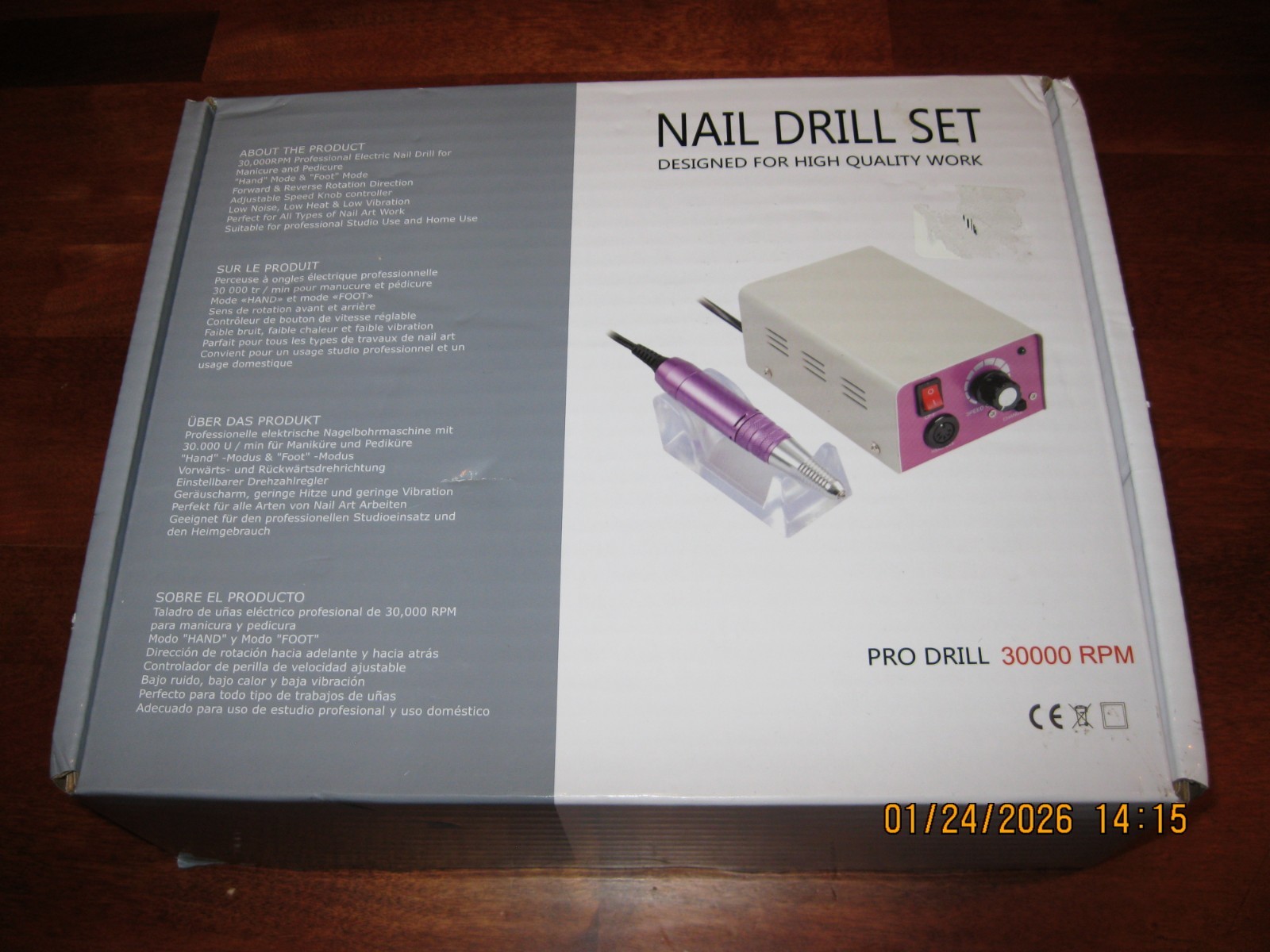 NEW Professional Manicure Pedicure Electric Nail art Machine Drill Tool Set Kit