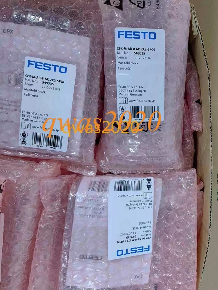 1pcs Festo CPX-M-AB-8-M12X2-5POL 549335