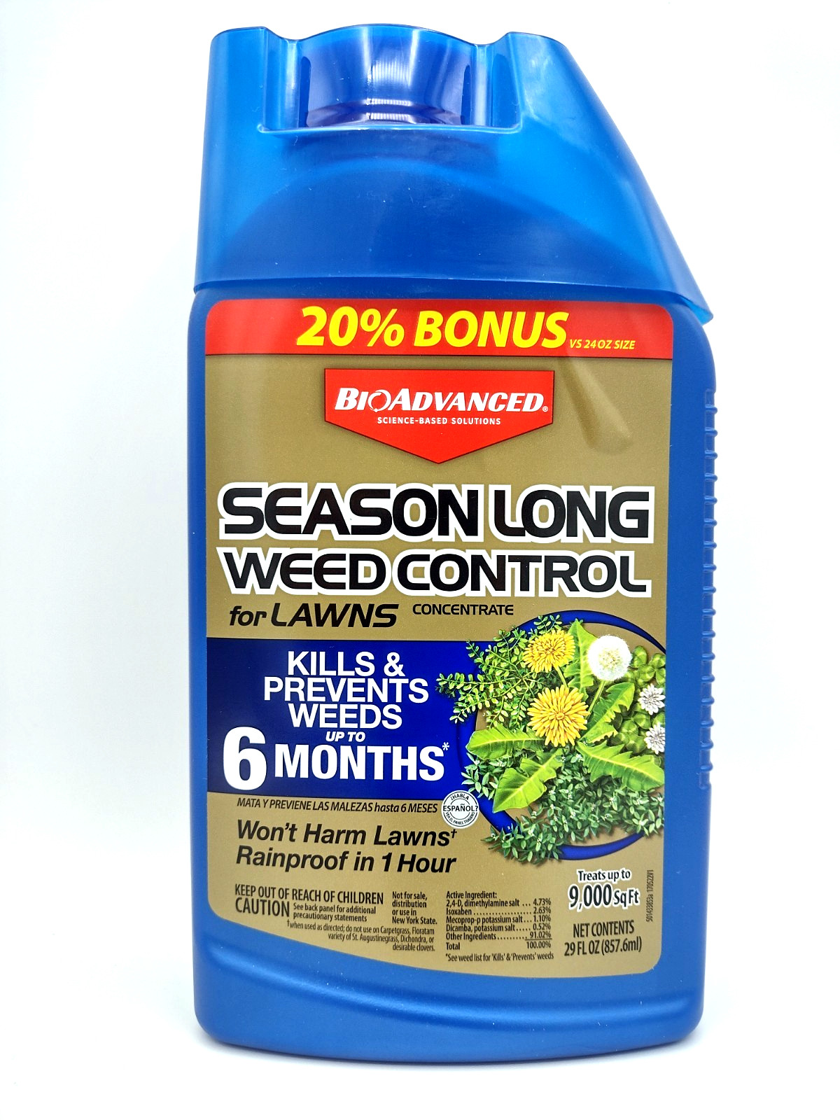 BioAdvanced Season Long Weed Pest Control Concentrate for Grass Lawns 29 oz