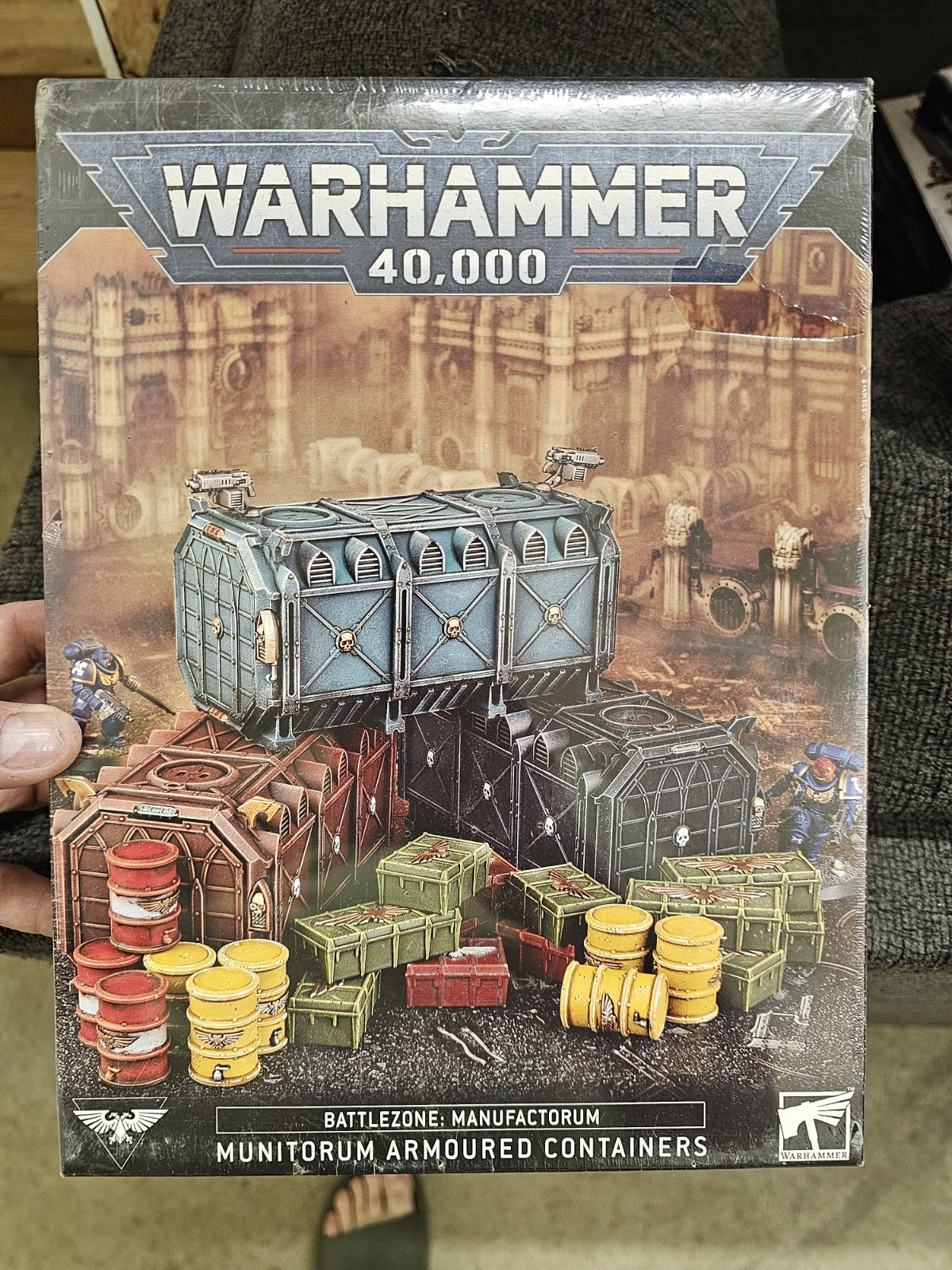 Games Workshop Warhammer 40K Manufactorum Containers Terrain Set 64-08