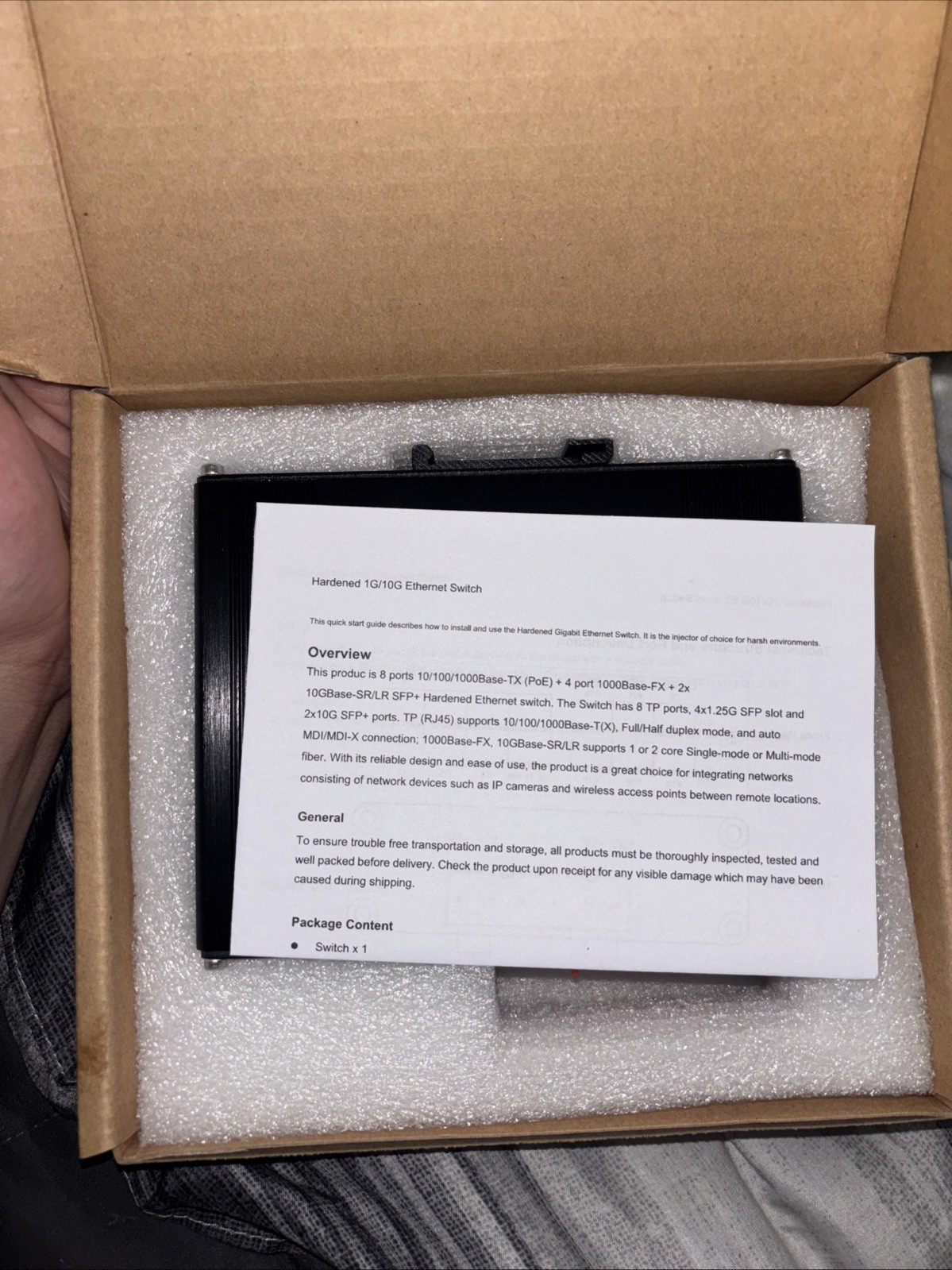 Hardened 1g/10g Ethernet Switch
