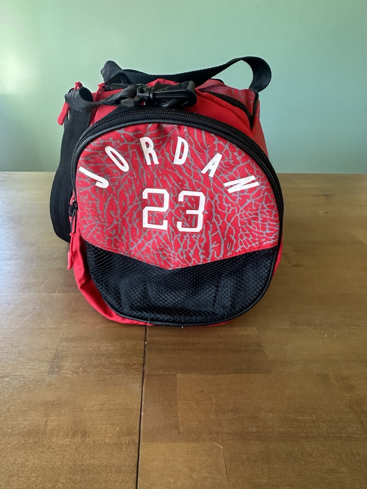 Nike Air Jordan Duffle Bag Jumpman Cement Elephant Print Red