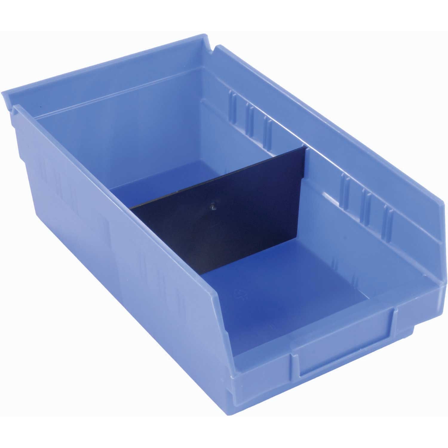 Akro-Mils 40130 Shelf Bin Divider For 7"W x 4"H Shelf Bins Black 24/Pk