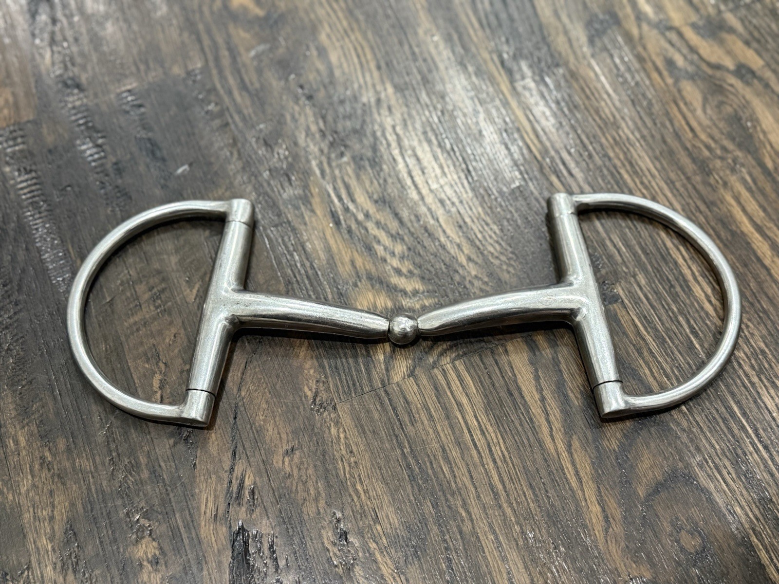 KY Single Jointed Rotary D Ring Horse Bit 5 1/2”