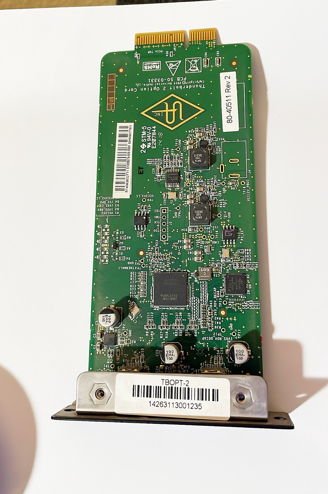 UAD Universal Audio Thunderbolt 2 Option Card for Apollo Firewire interf G2U
