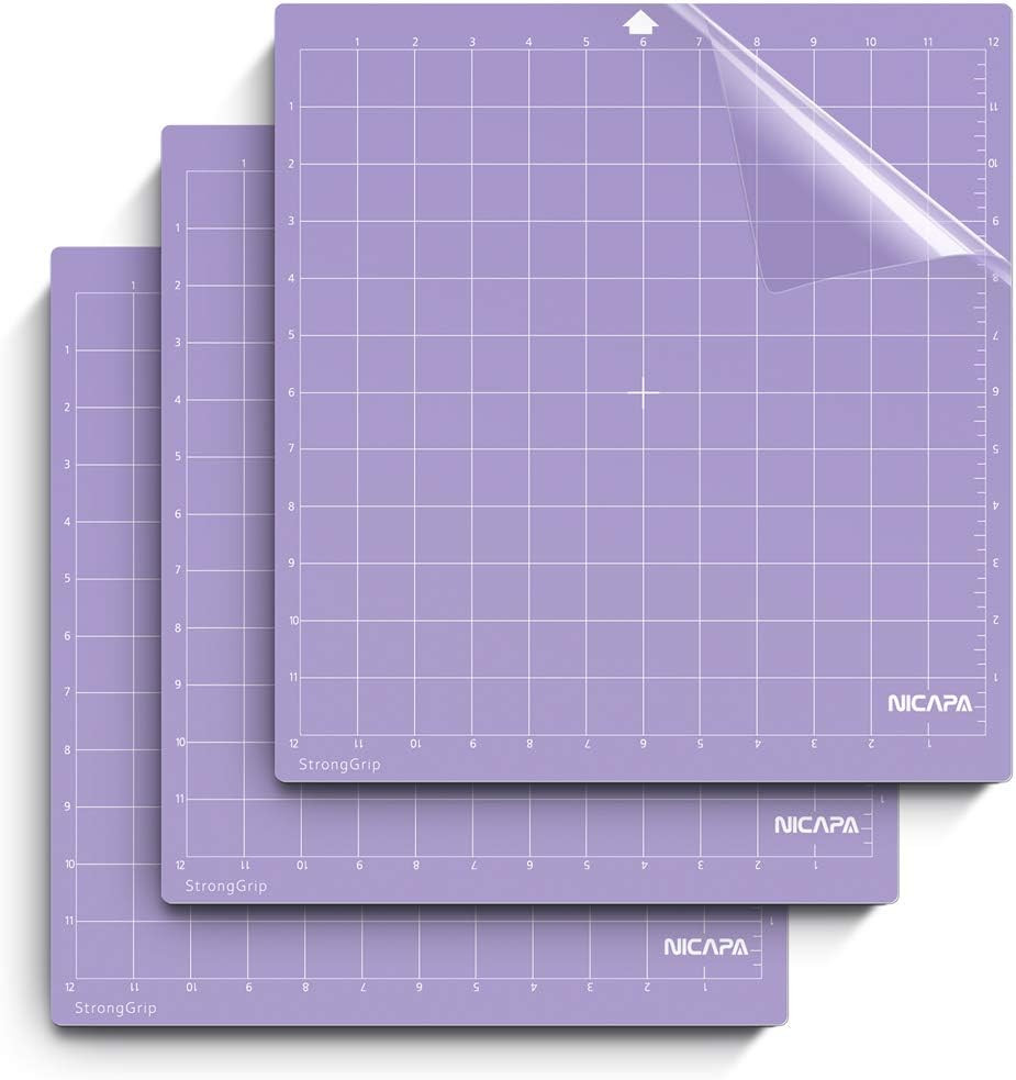 Cutting Mat for Silhouette Cameo 3/2/1 Strong-Grip,12x12 inch 3pack) Adhesive&St