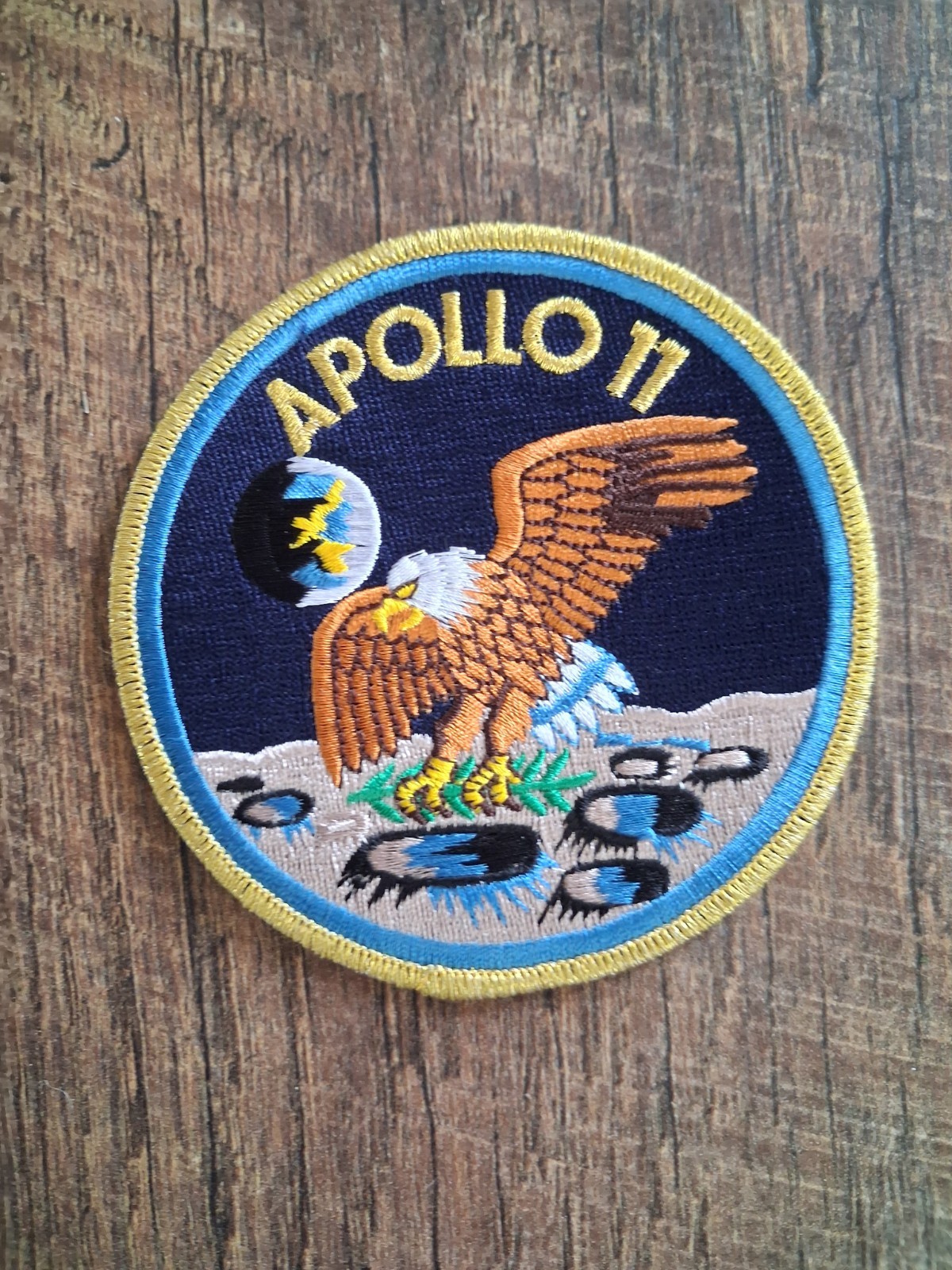 APOLLO II ~ EAGLE HAS LANDED ~ NASA Mission Patch Mint condition!
