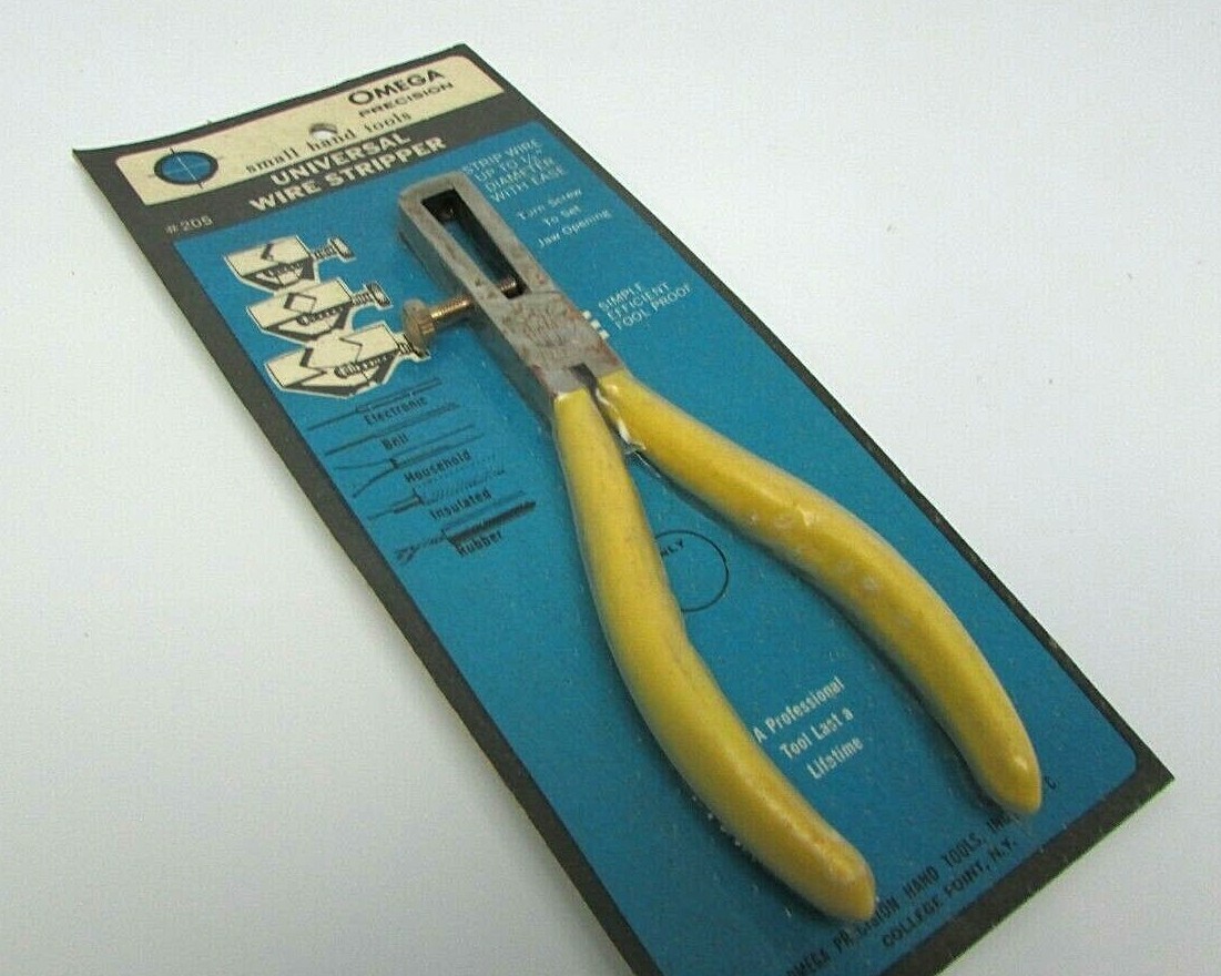 Rare Vintage Omega Universal Wire Stripper Up to 1/2" NOS New #205