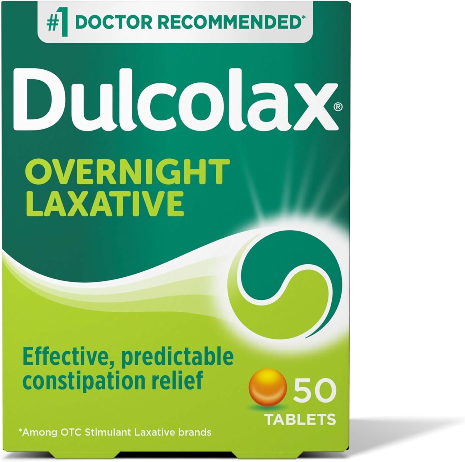 Dulcolax Stimulant Laxative Tablets Bisacodyl 5mg Constipation Relief 50ct