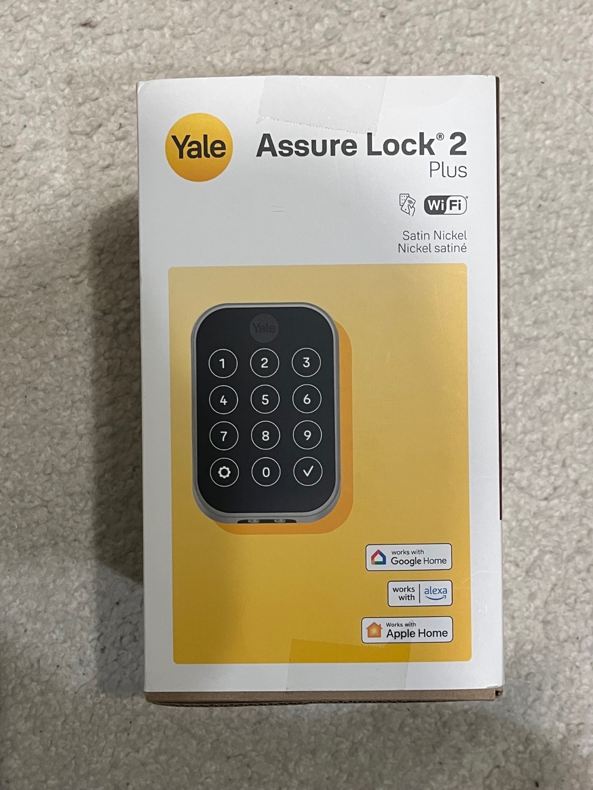 Yale Assure Lock 2 Plus Wi-Fi Smart Satin Nickel YRD450-N-WF1-619
